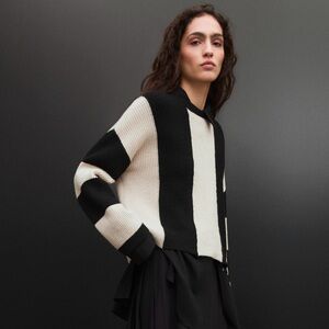 MANGO Knit Striped Sweater